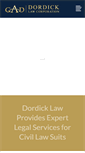 Mobile Screenshot of dordicklaw.com